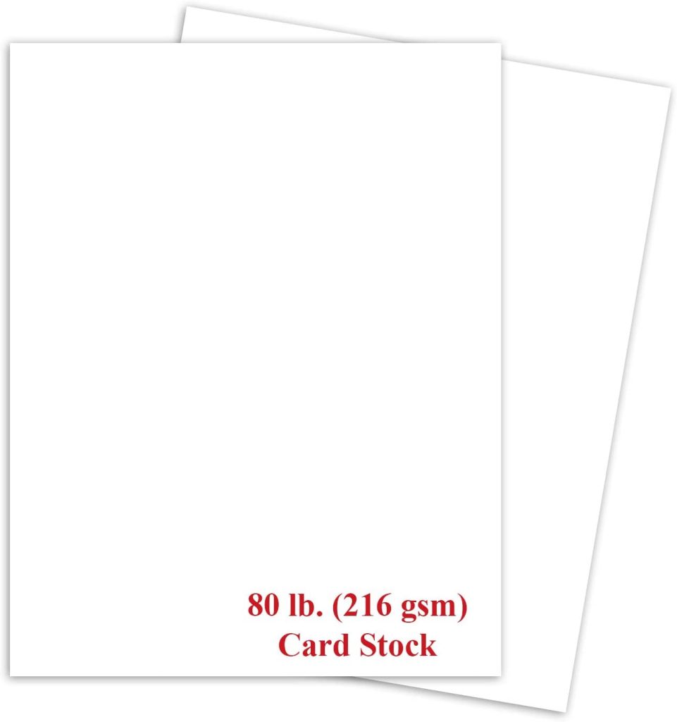 80 lb. White Cardstock