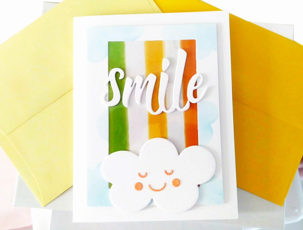 Smile Cards using My Favorite Things "Straight Up" Die Set