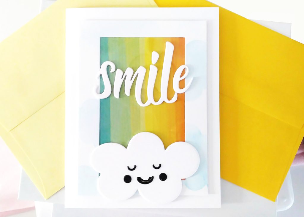 Smile Cards using My Favorite Things "Straight Up" Die Set