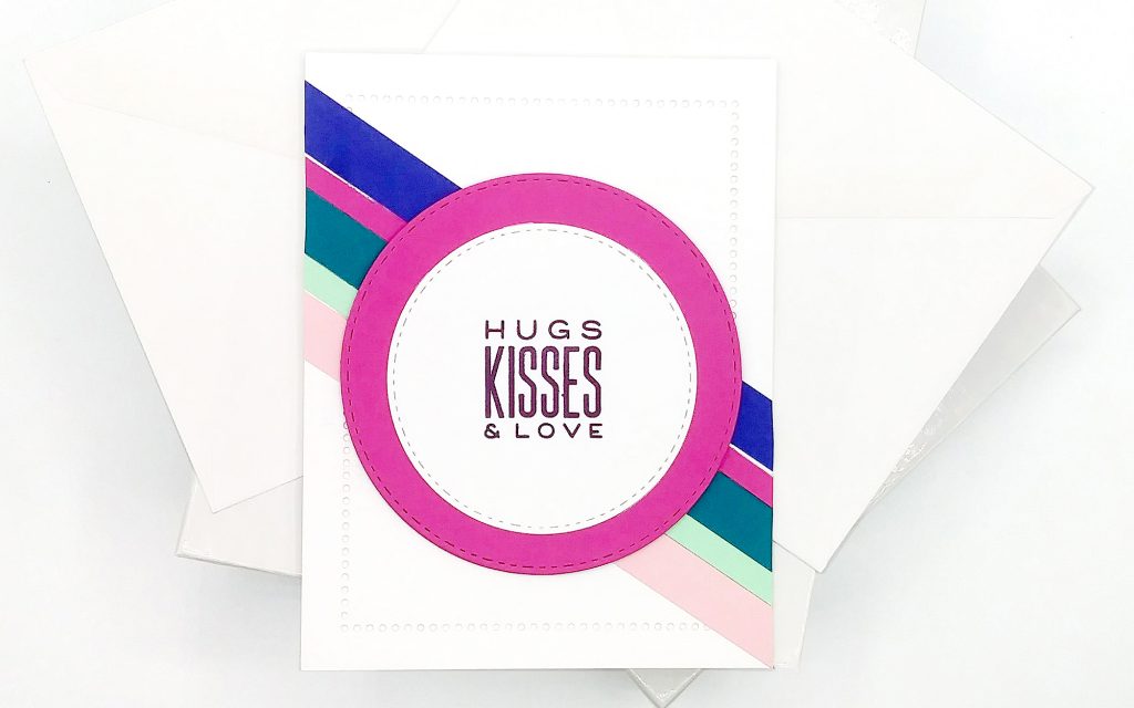 Clean and Simple Colorful Striped Cards
