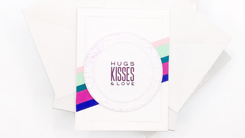 Clean and Simple Colorful Striped Cards