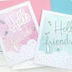 Inking on Embossing, Glittery and Sparkle with Belly Bands