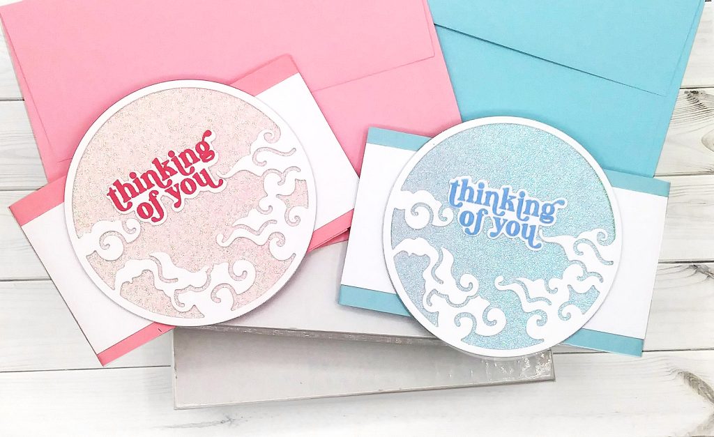 Inking on Embossing, Glittery and Sparkle with Belly Bands