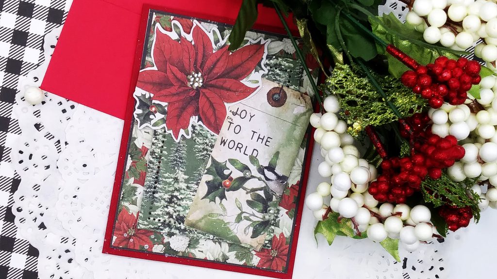 Vintage Rustic Christmas Cards with Simple Stories Papers Collection