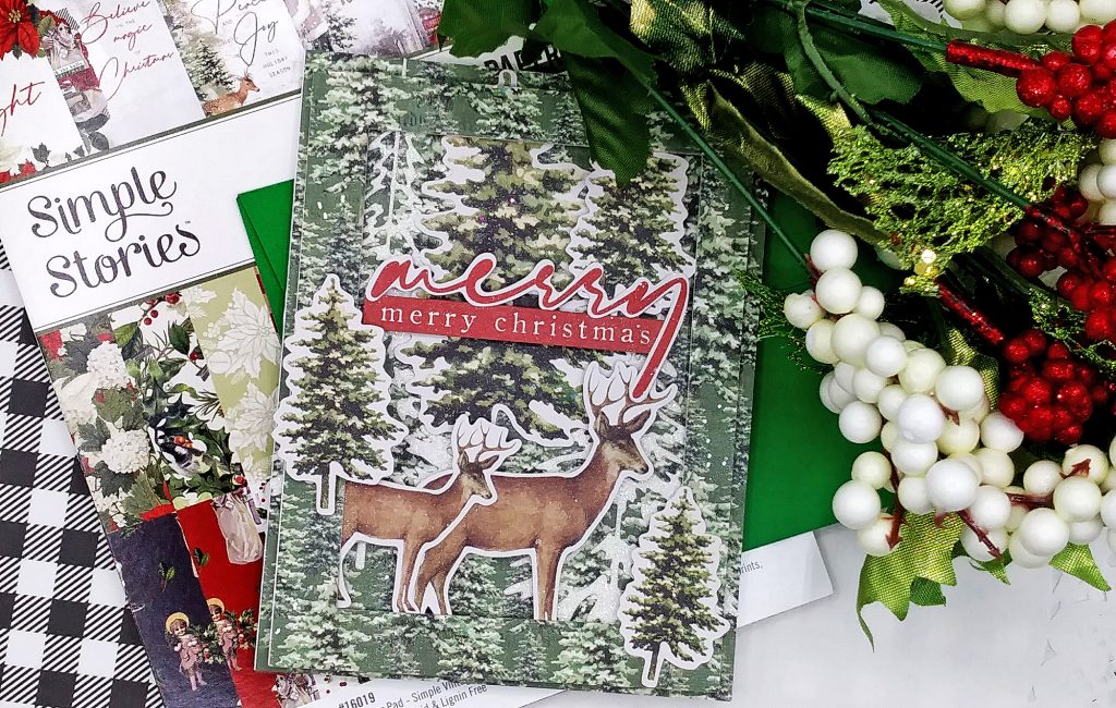 Vintage Rustic Christmas Cards with Simple Stories Papers Collection