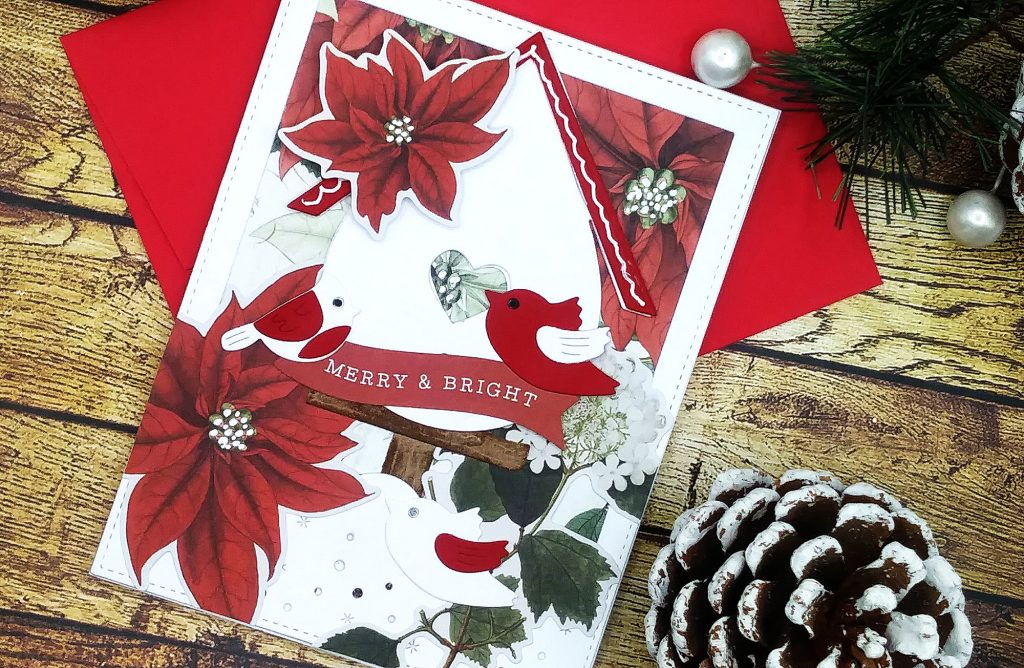 Christmas Cards with Spellbinders Birdhouses through the Seasons by Vicky Papaioannou