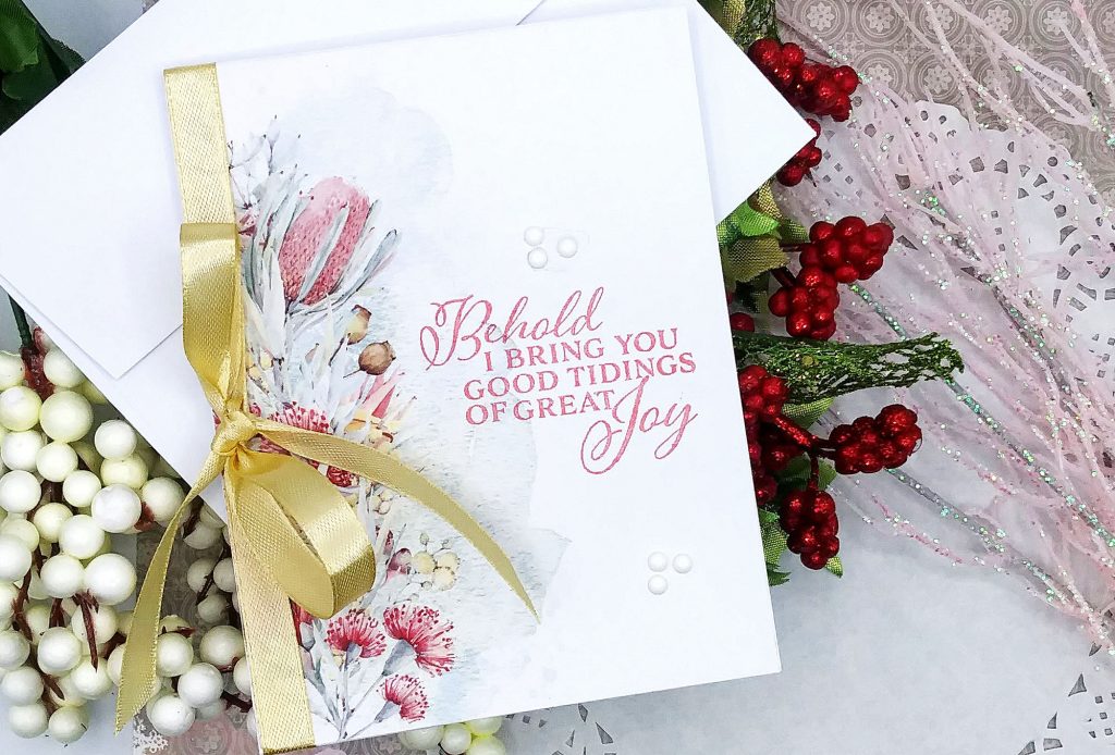 A Christmas Card with a Matching Shaker Ornament