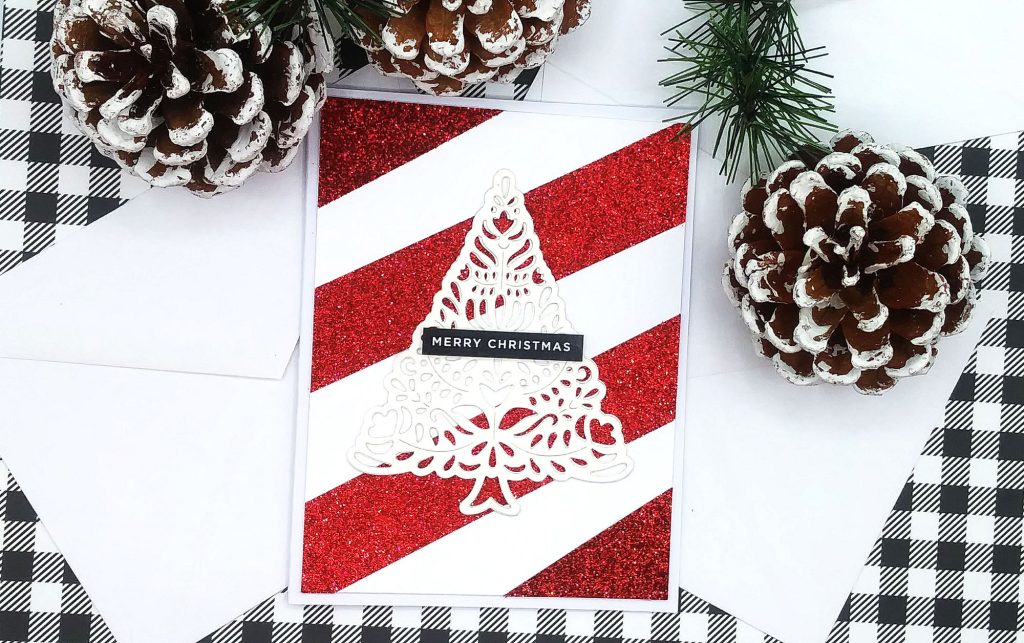 Red Glittery, Glamourous Christmas Cards