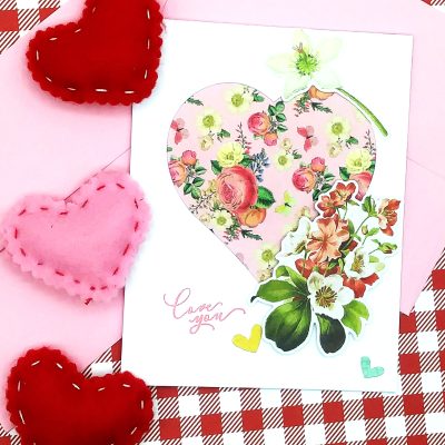 Simple Die Cutting and Stickers for Valentine’s Day Cards – Part 1