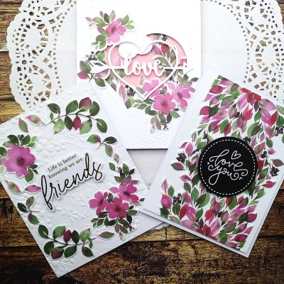 Valentine’s Day Cards with Pinkfresh Studio’s Washi Tape Die Bundles