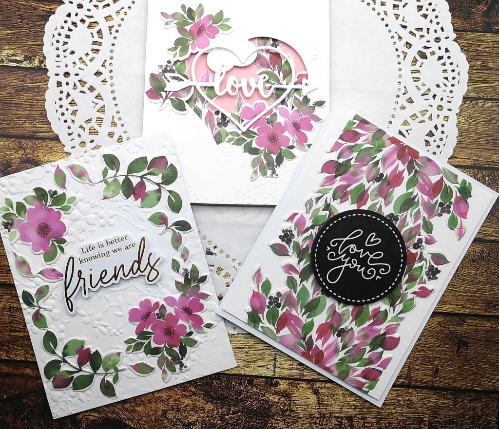 Valentine's Day Cards with Pinkfresh Studio's Washi Tape Die Bundles