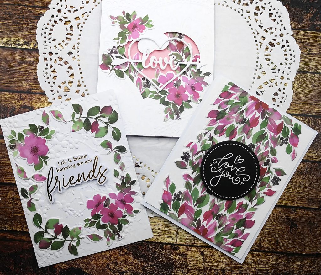 Valentine's Day Cards with Pinkfresh Studio's Washi Tape Die Bundles