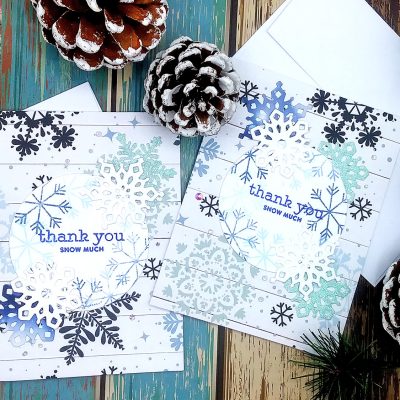 Snowflake Cards with Echo Park’s Winter Collection