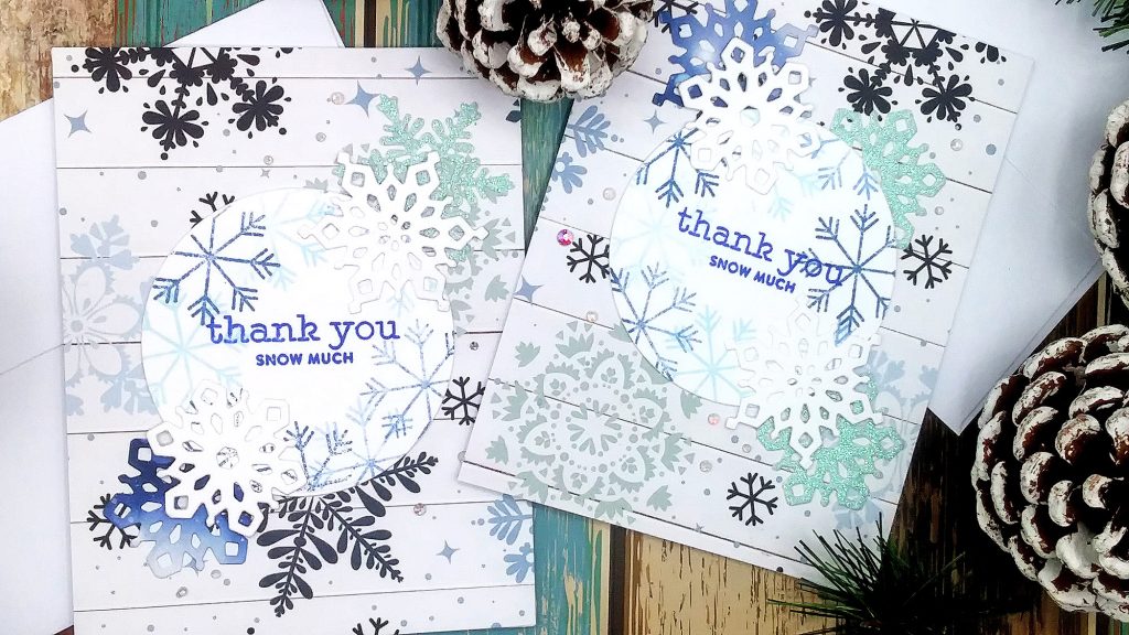 Snowflake Cards with Echo Park's Winter Collection