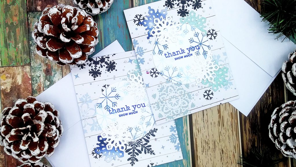 Snowflake Cards with Echo Park's Winter Collection
