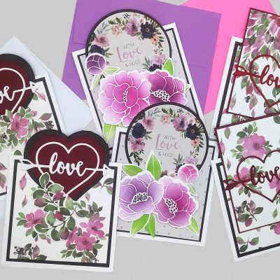 Making More of Gina K.’s “Tent Topper” Cards for Valentine’s Day