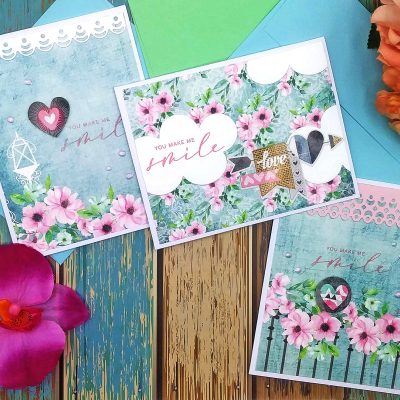 Dress my Craft Magnolias Paper Pack & a Beautiful Scripty Font Sentiment