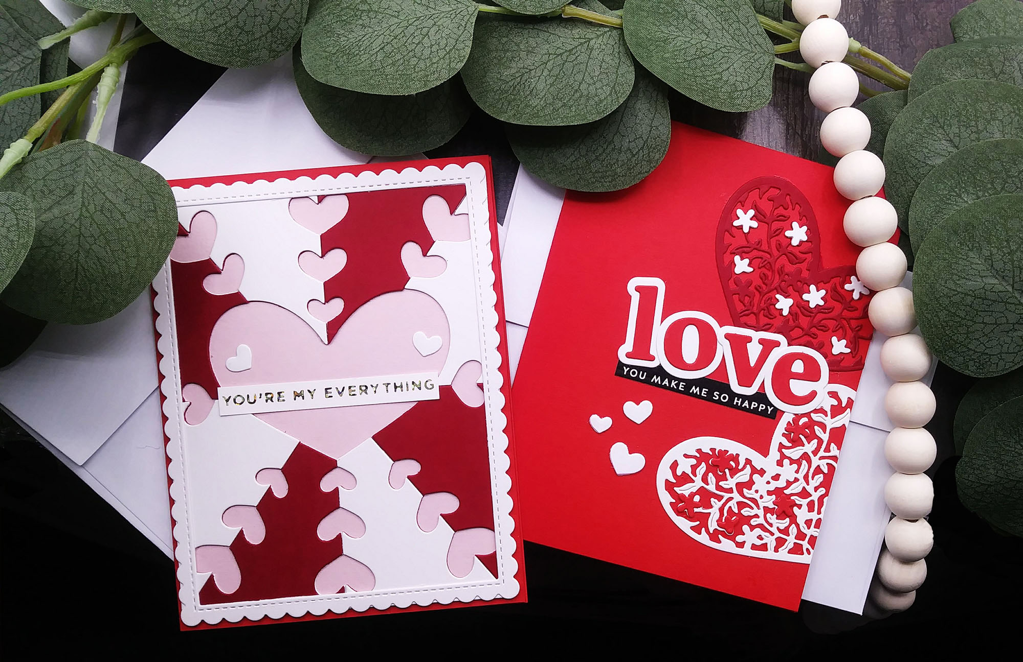 Valentine's Day Cards with Spellbinders January SDOM Kit