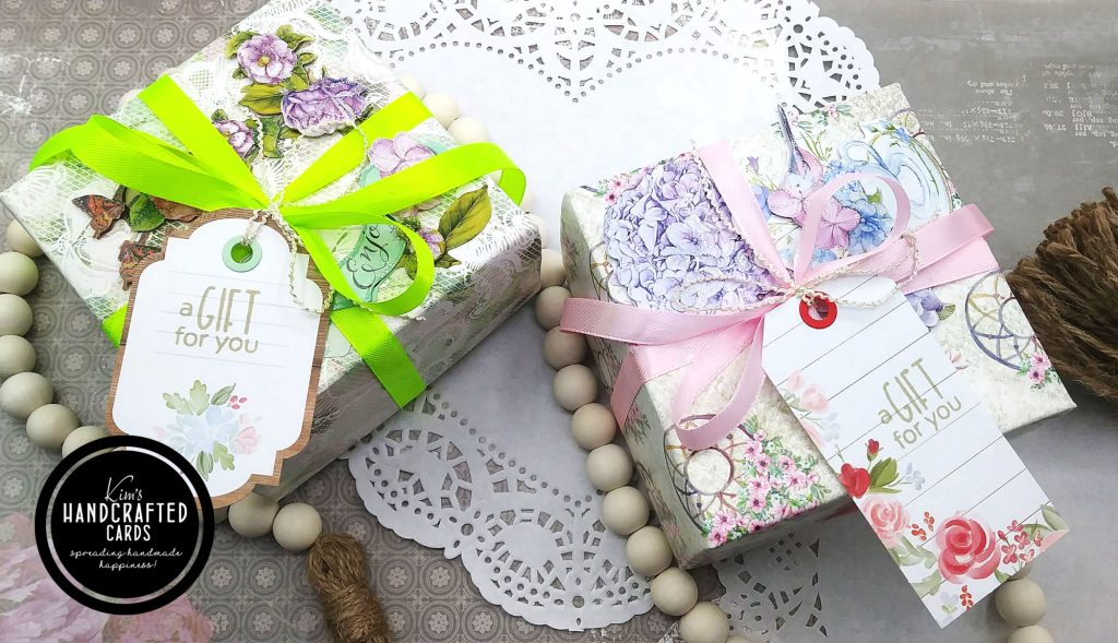 Plain Notecards and Gift Boxes with Patterned Papers