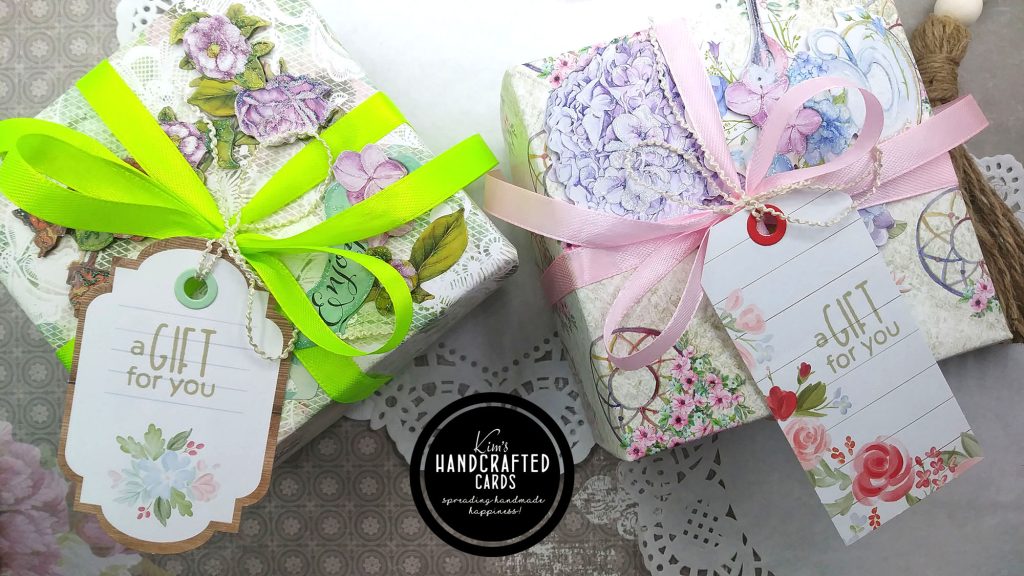 Plain Notecards and Gift Boxes with Patterned Papers