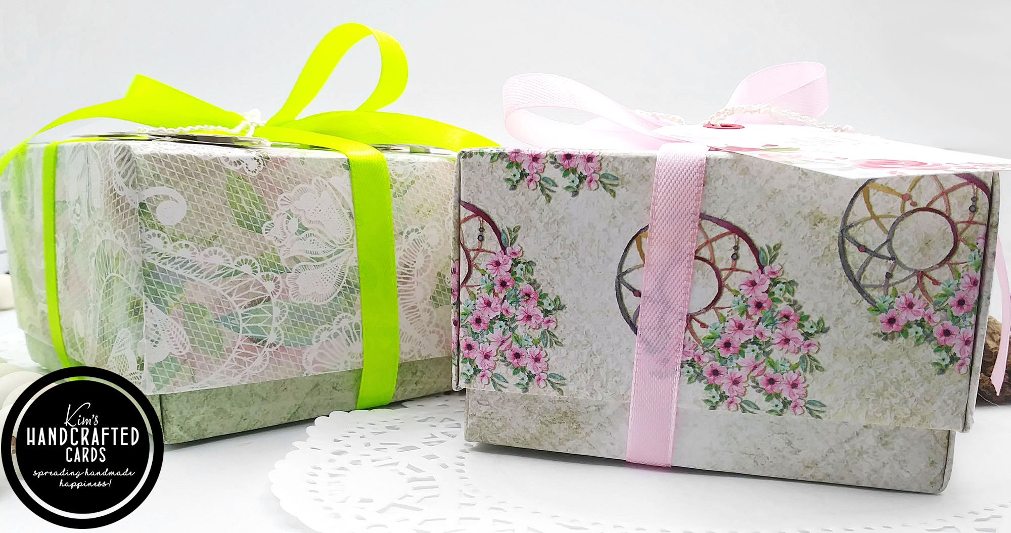 Plain Notecards and Gift Boxes with Patterned Papers