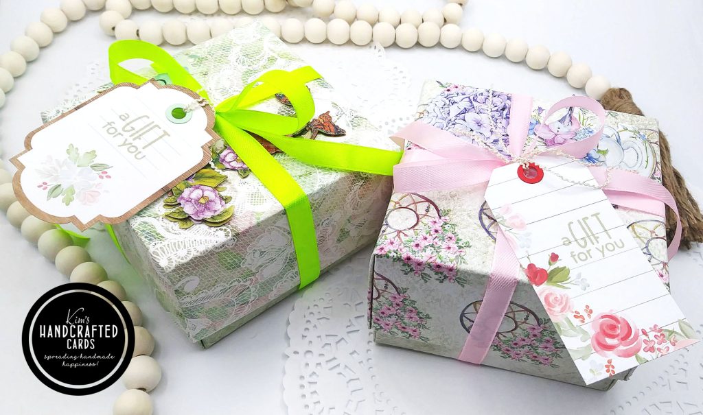 Plain Notecards and Gift Boxes with Patterned Papers