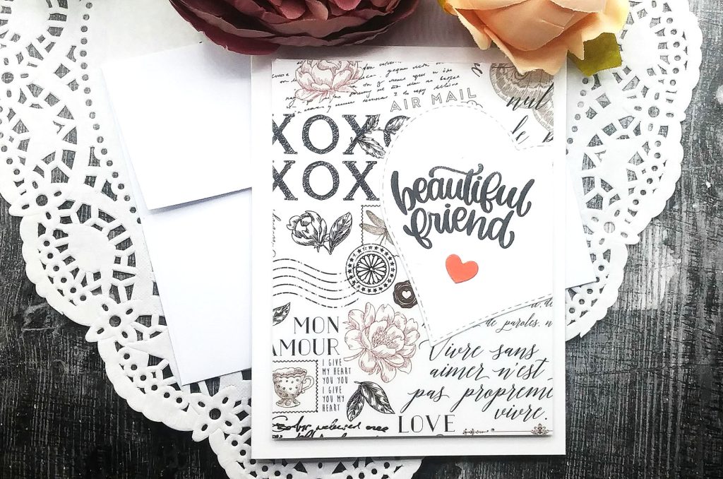 Dollar Tree Transfer Paper for a Quick Card
