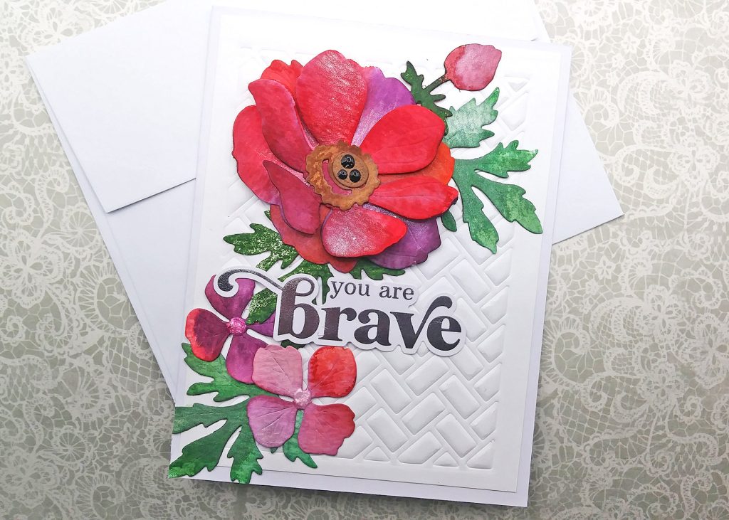 Coloring Die Cuts with Distress Inking & Water