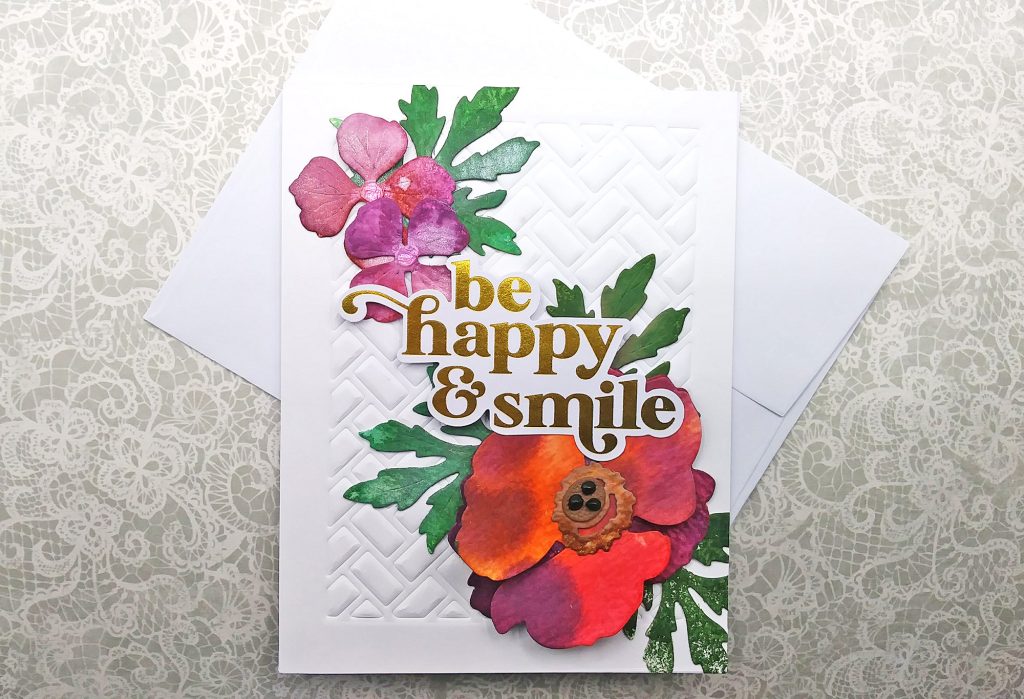 Coloring Die Cuts with Distress Inking & Water