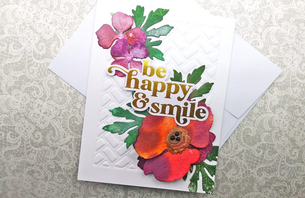 Coloring Die Cuts with Distress Inking & Water