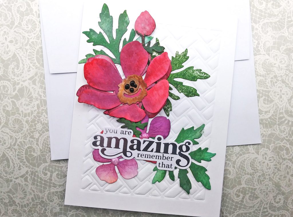 Coloring Die Cuts with Distress Inking & Water