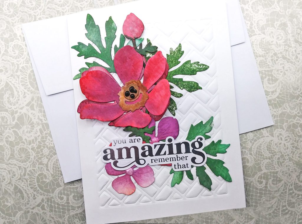 Coloring Die Cuts with Distress Inking & Water