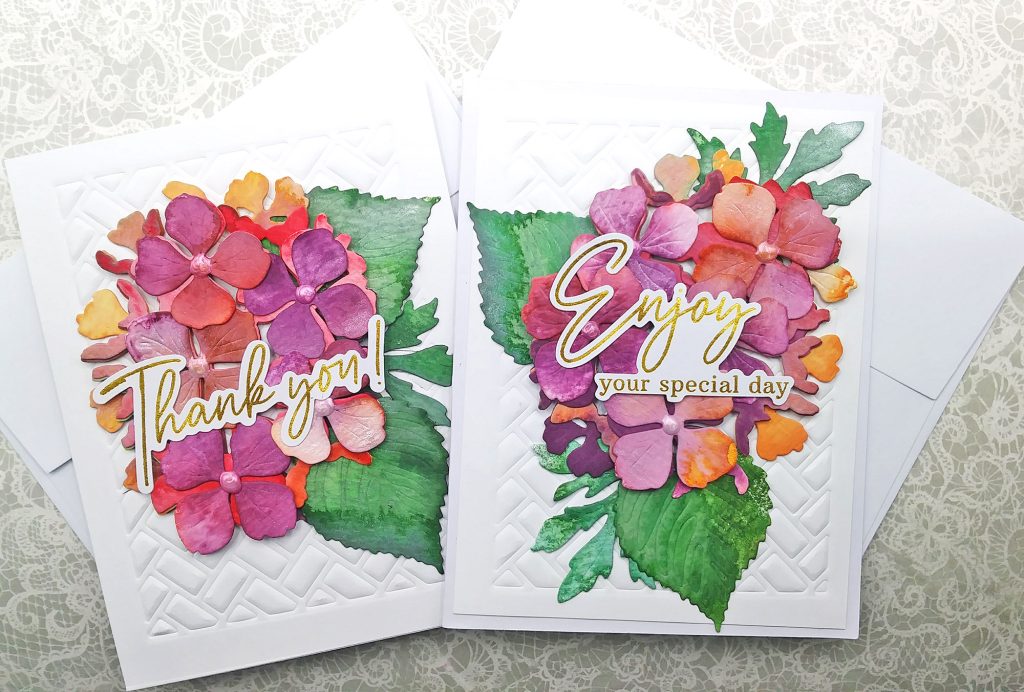 Coloring Die Cuts with Distress Inking & Water