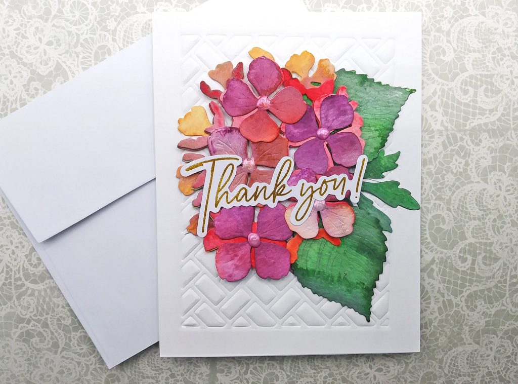 Coloring Die Cuts with Distress Inking & Water