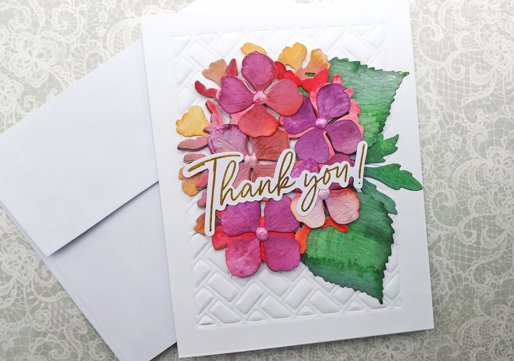 Coloring Die Cuts with Distress Inking & Water