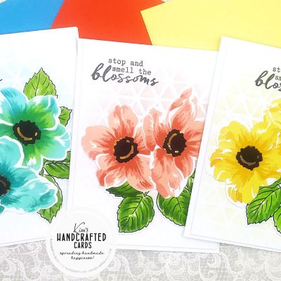 Stenciling and Die Cutting Flowers