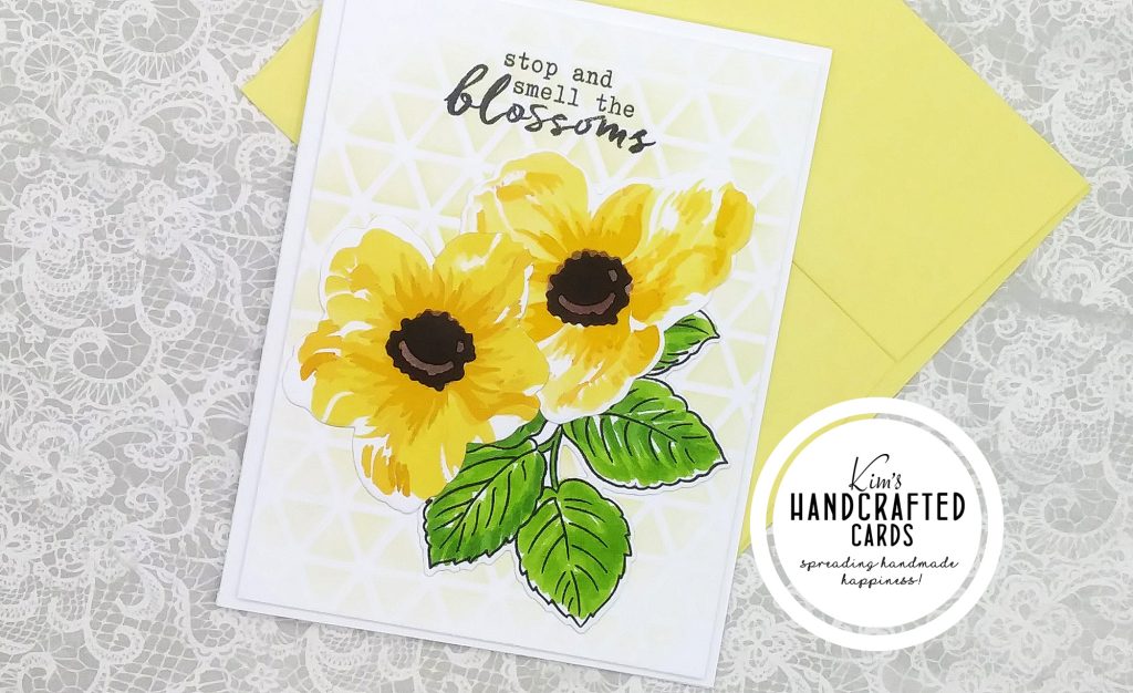 Stenciling and Die Cutting Flowers
