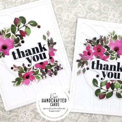 Quick Thank you Cards with Washi Tape & a Cover Die