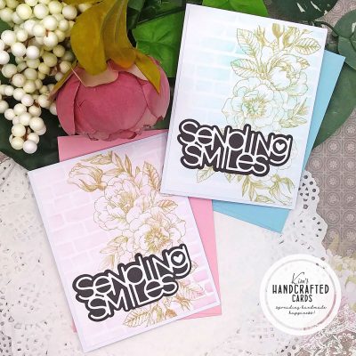 Easy, Quick CAS Cards with Stenciling and Stamping