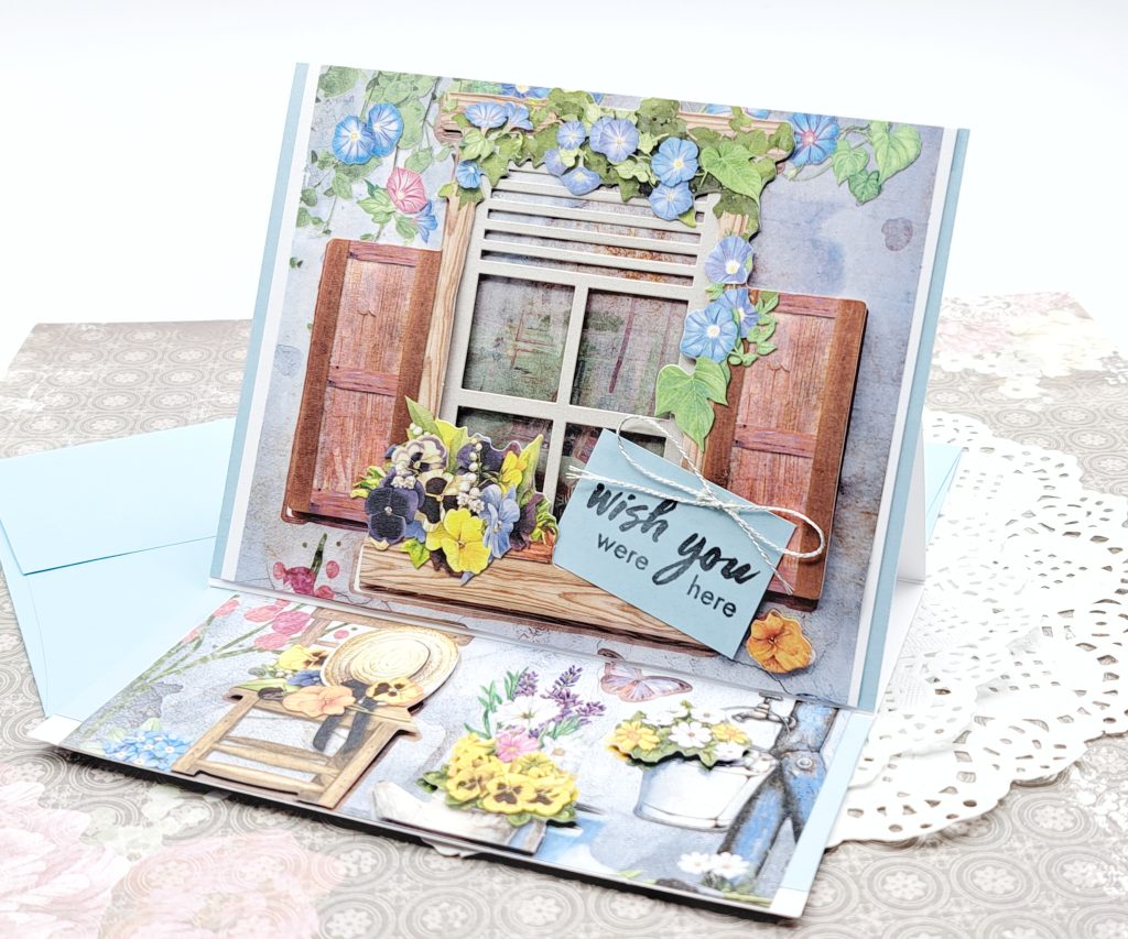 Cards with Dollar Tree 3D Window Floral Stickers