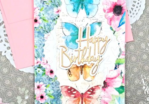 Birthday Card made from Scraps