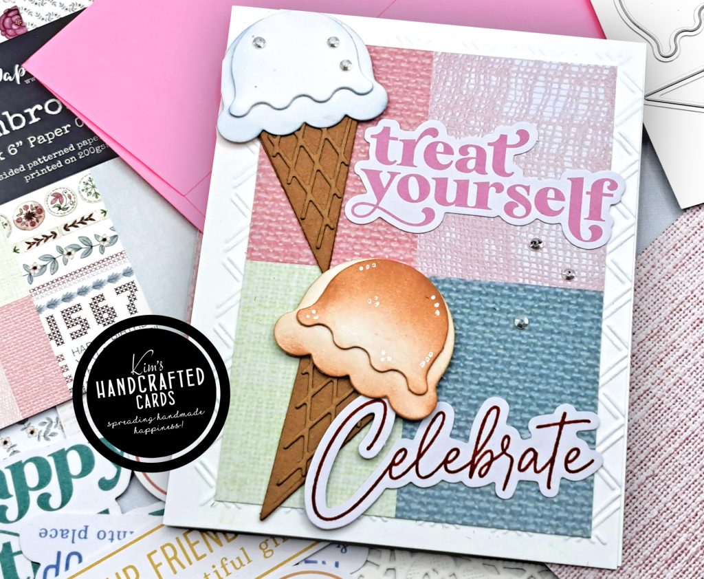 Scrapbook.com "Sweet Scoops" Card & Matching Gift Tag