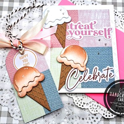 Scrapbook.com “Sweet Scoops” Card & Matching Gift Tag