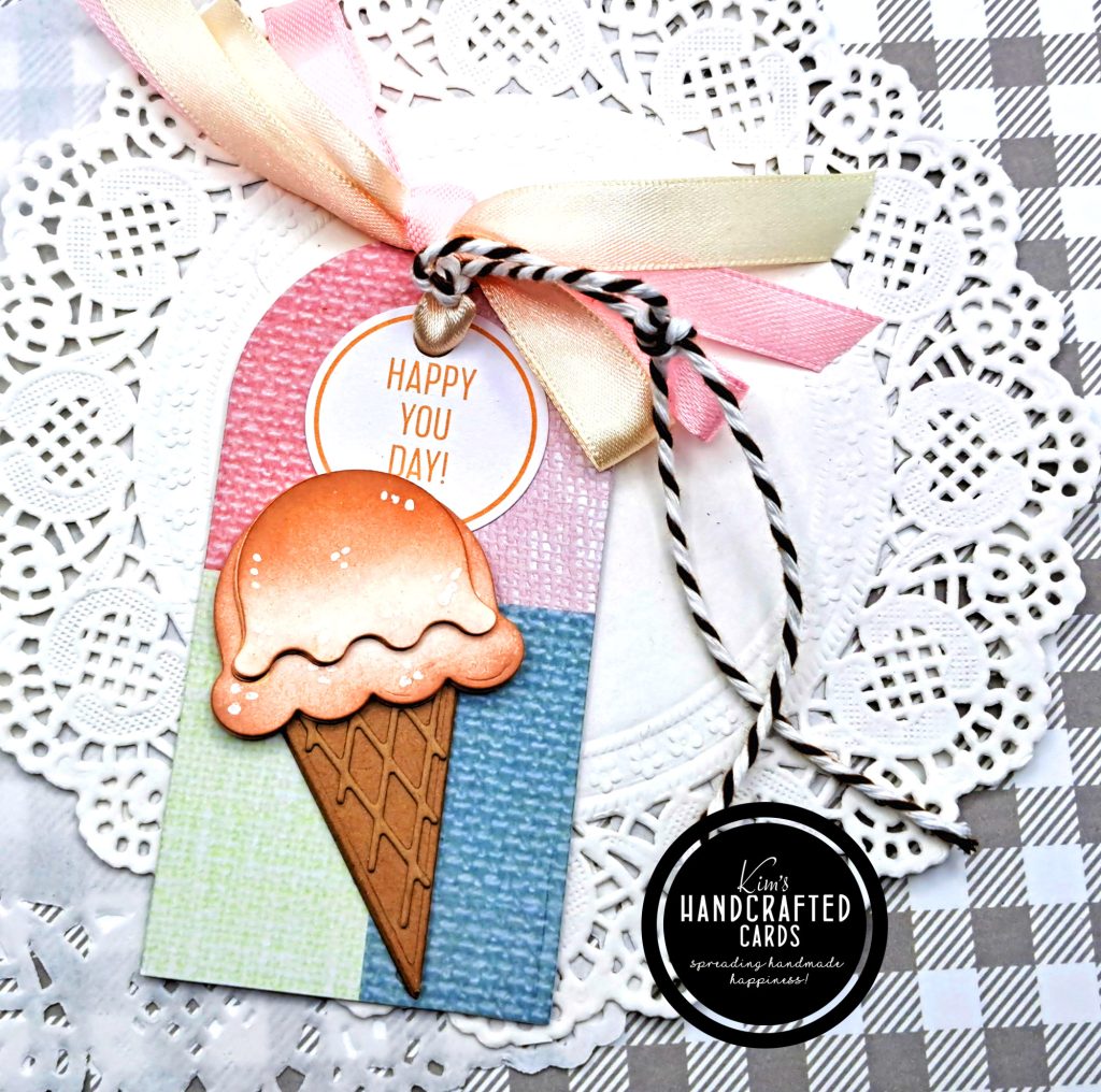 Scrapbook.com "Sweet Scoops" Card & Matching Gift Tag