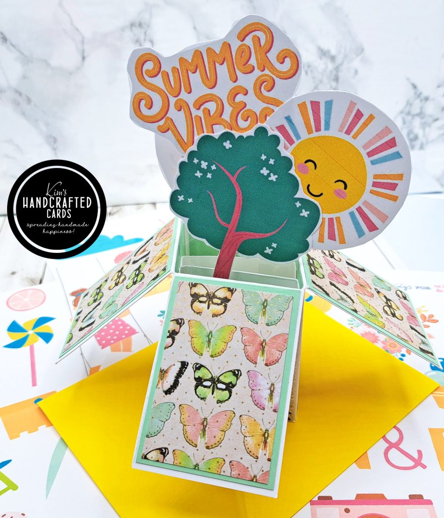 Use up those Pattern Papers with a Pop-up Box Card