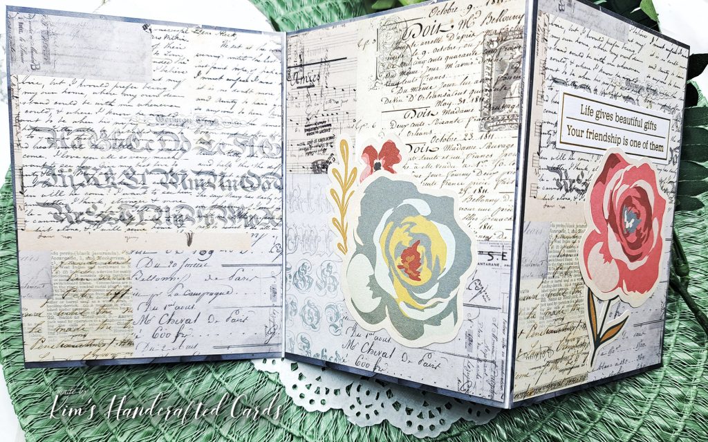 First Card of 2024; Z-Fold Card with Pattern Papers from Paper Rose and Craft Consortium