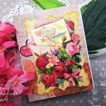 Vintage Old Time Embellishments Repurposed for Valentine's Day Z-fold Card + Bonus Card
