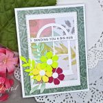 Window Frame Floral Card