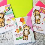 Sweet Birthday Cards using the "Precious Bears" Mini Stamp Set from The Diary of Belle Rose