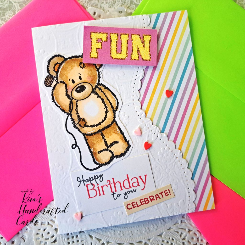 Sweet Birthday Cards using the "Precious Bears" Mini Stamp Set from The Diary of Belle Rose